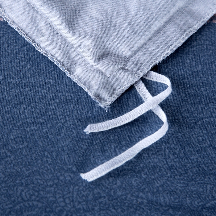 91家纺网 家纺一手货源 找家纺 缘舒家纺 2025新款全棉纯棉磨毛加厚四件套 倾城时光-蓝