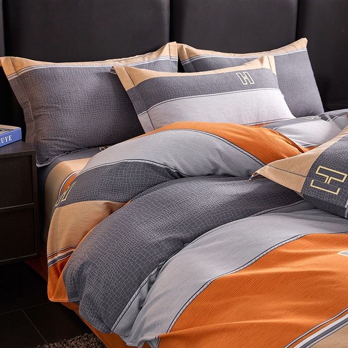 91家纺网 家纺一手货源 找家纺 缘舒家纺 2025新款全棉纯棉磨毛加厚四件套 乐享时光