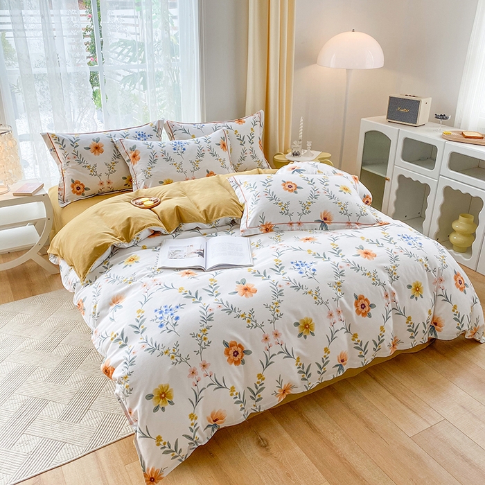 91家纺网 家纺一手货源 找家纺 （总）缘舒家纺 2025新款全棉纯棉加厚磨毛被套单件--单被套