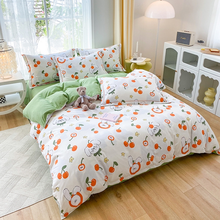 91家纺网 家纺一手货源 找家纺 （总）缘舒家纺 2025新款全棉纯棉加厚磨毛被套单件--单被套