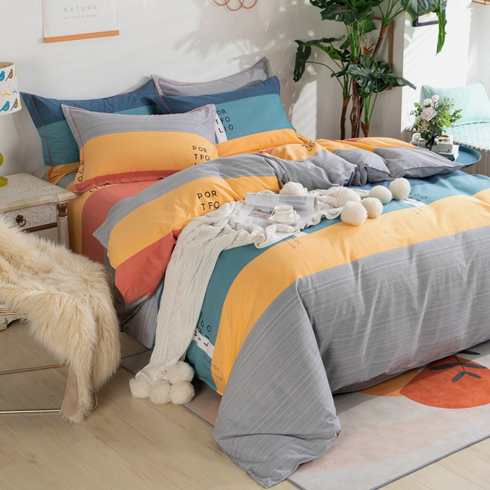 91家纺网 家纺一手货源 找家纺 （总）缘舒家纺 2025新款全棉纯棉加厚磨毛被套单件--单被套