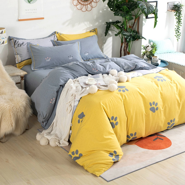 91家纺网 家纺一手货源 找家纺 （总）缘舒家纺 2025新款全棉纯棉加厚磨毛被套单件--单被套