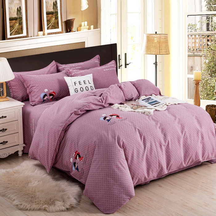 91家纺网 家纺一手货源 找家纺 （总）缘舒家纺 2025新款全棉纯棉加厚磨毛被套单件--单被套