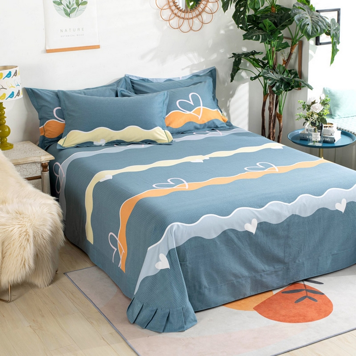 91家纺网 家纺一手货源 找家纺 缘舒家纺 2025新款全棉纯棉加厚磨毛被套单件--单被套 心意-灰