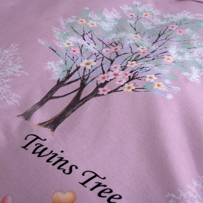 91家纺网 家纺一手货源 找家纺 缘舒家纺 2025新款全棉纯棉加厚磨毛被套单件--单被套 昕薇-粉