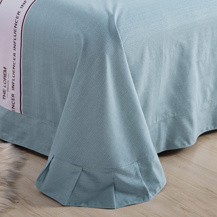 91家纺网 家纺一手货源 找家纺 缘舒家纺 2025新款全棉纯棉加厚磨毛被套单件--单被套 爱如初见（灰）