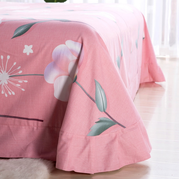 91家纺网 家纺一手货源 找家纺 缘舒家纺 2025新款全棉纯棉加厚磨毛被套单件--单被套 彼岸炫美-粉