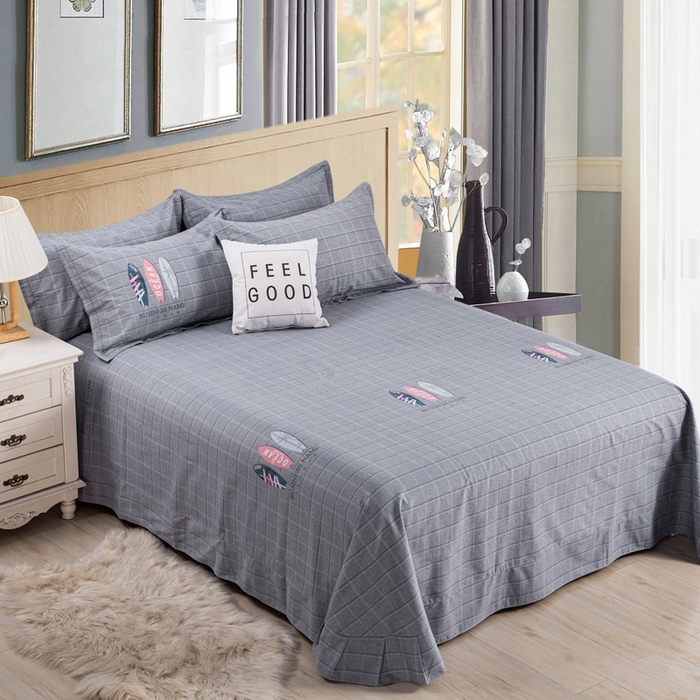 91家纺网 家纺一手货源 找家纺 缘舒家纺 2025新款全棉纯棉加厚磨毛被套单件--单被套 丛林秘境（灰）