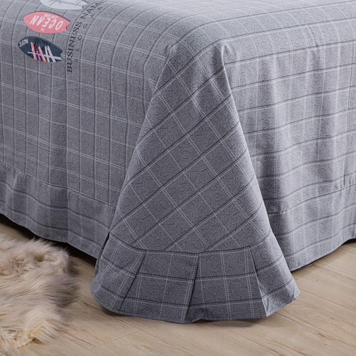 91家纺网 家纺一手货源 找家纺 缘舒家纺 2025新款全棉纯棉加厚磨毛被套单件--单被套 丛林秘境（灰）