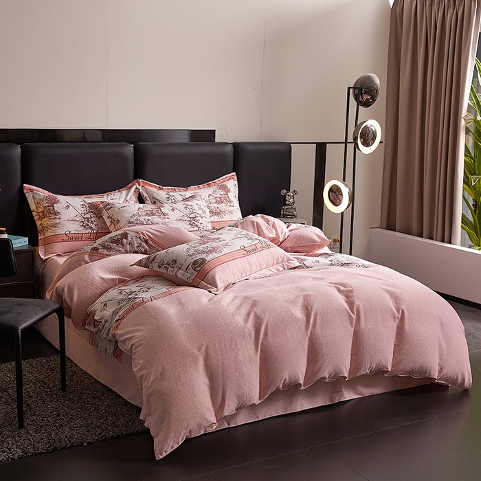 91家纺网 家纺一手货源 找家纺 缘舒家纺 2025新款全棉纯棉加厚磨毛被套单件--单被套 爱莎