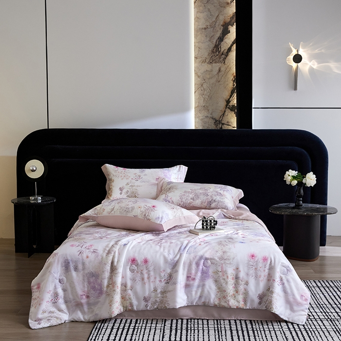 91家纺网 家纺一手货源 找家纺 （总）慕梵家居 2026春夏新款100%莱赛尔天丝夏被空调被夏凉被四件套