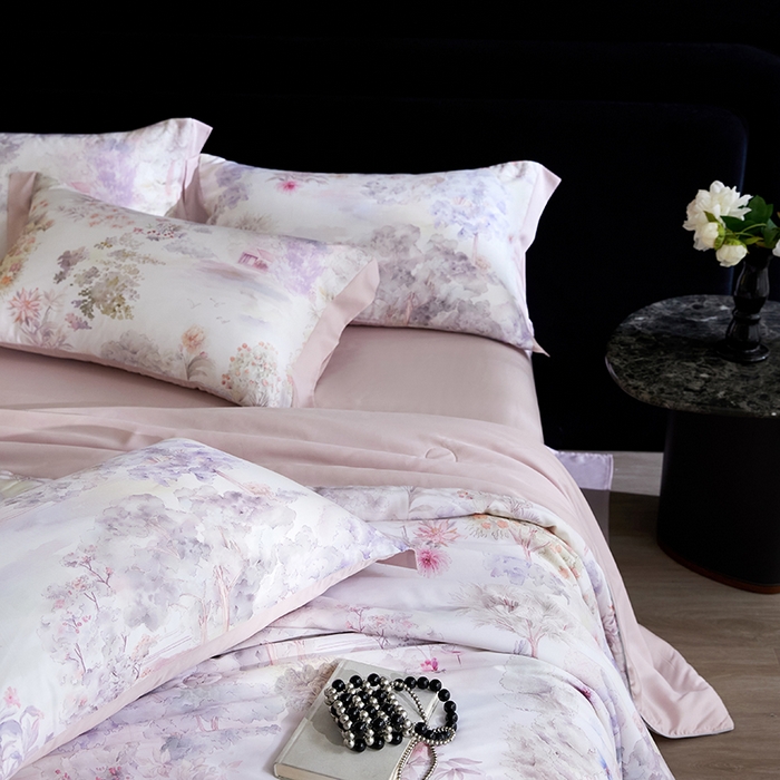 91家纺网 家纺一手货源 找家纺 （总）慕梵家居 2026春夏新款100%莱赛尔天丝夏被空调被夏凉被四件套