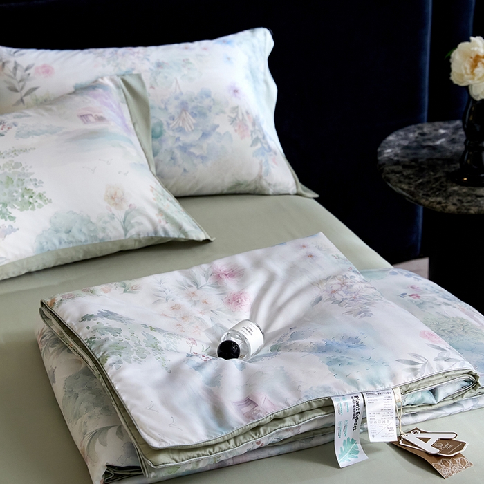 91家纺网 家纺一手货源 找家纺 （总）慕梵家居 2026春夏新款100%莱赛尔天丝夏被空调被夏凉被四件套