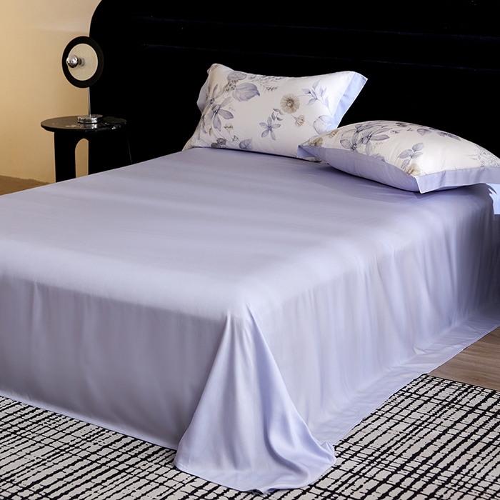 91家纺网 家纺一手货源 找家纺 慕梵家居 2026春夏新款100%莱赛尔天丝夏被空调被夏凉被四件套 春溢然