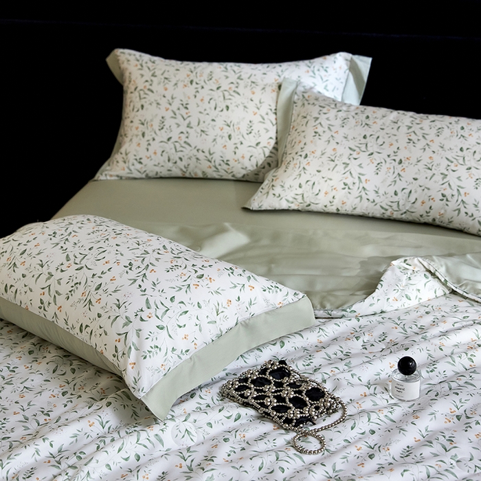 91家纺网 家纺一手货源 找家纺 慕梵家居 2026春夏新款100%莱赛尔天丝夏被空调被夏凉被四件套 赫扬