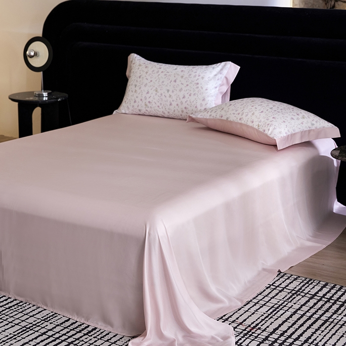 91家纺网 家纺一手货源 找家纺 慕梵家居 2026春夏新款100%莱赛尔天丝夏被空调被夏凉被四件套 花絮蔓