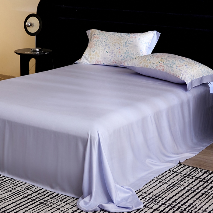 91家纺网 家纺一手货源 找家纺 慕梵家居 2026春夏新款100%莱赛尔天丝夏被空调被夏凉被四件套 沐初