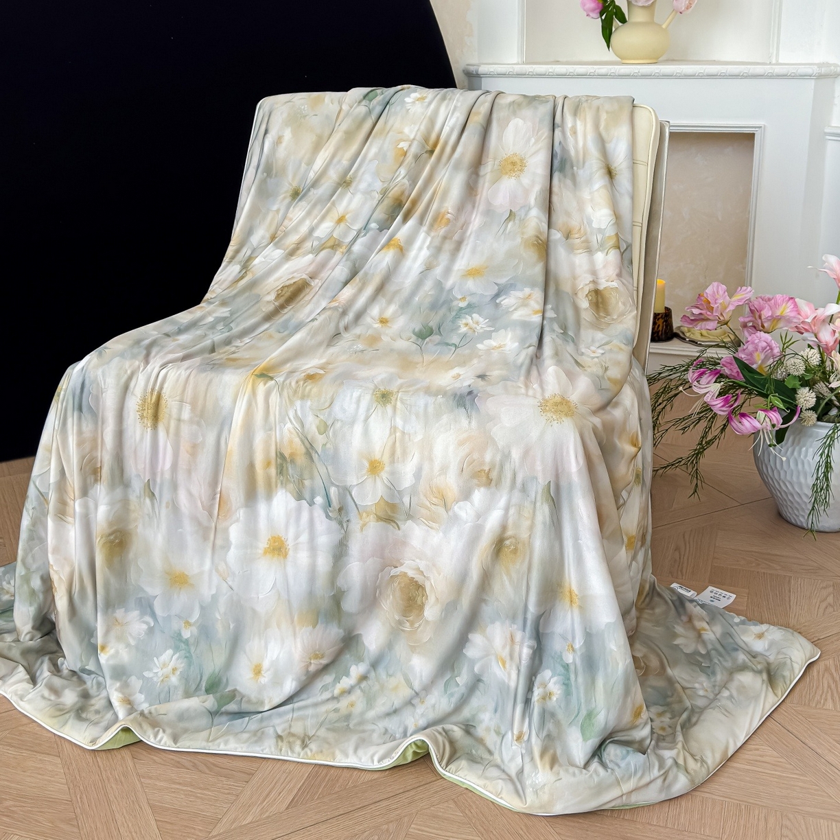 91家纺网 家纺一手货源 找家纺 （总）归属 2026春夏新款数码印花凉感丝夏被夏凉被空调被系列