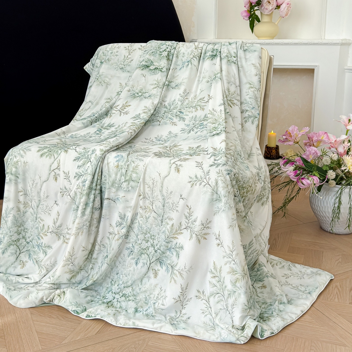 91家纺网 家纺一手货源 找家纺 （总）归属 2026春夏新款数码印花凉感丝夏被夏凉被空调被系列