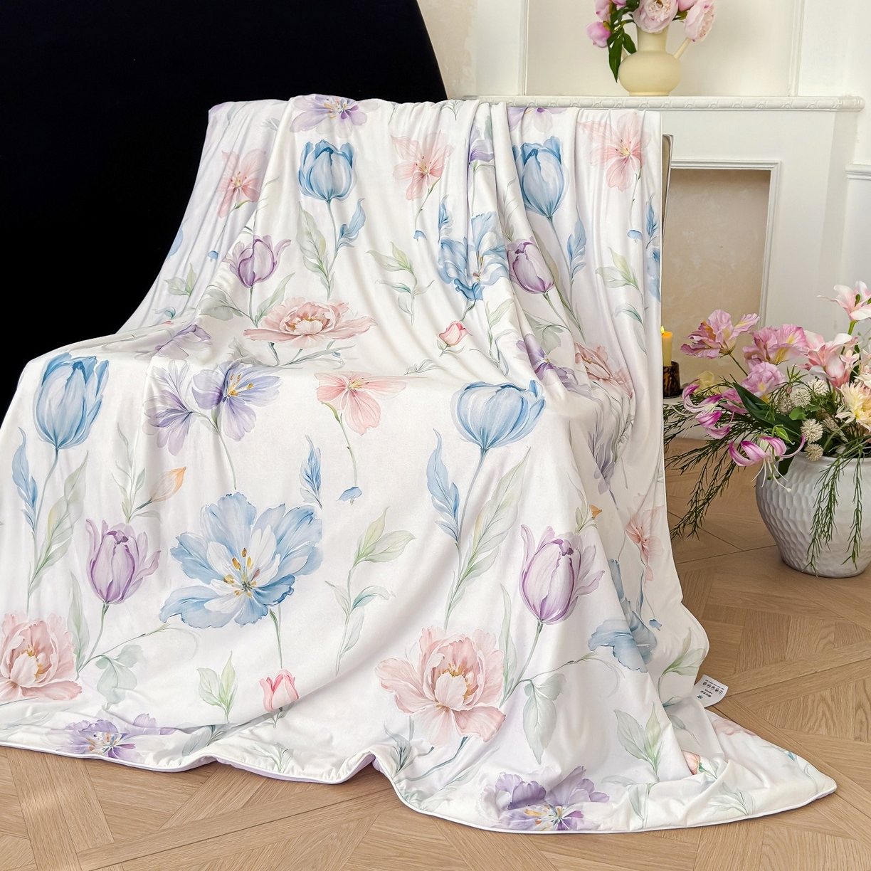 91家纺网 家纺一手货源 找家纺 （总）归属 2026春夏新款数码印花凉感丝夏被夏凉被空调被系列