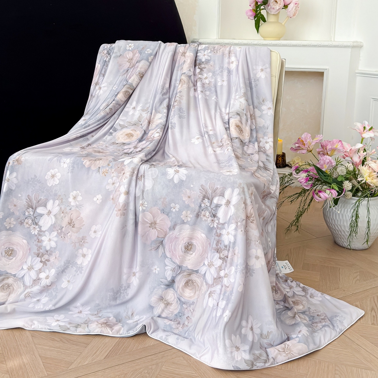 91家纺网 家纺一手货源 找家纺 （总）归属 2026春夏新款数码印花凉感丝夏被夏凉被空调被系列