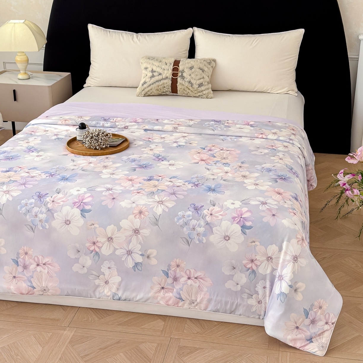 91家纺网 家纺一手货源 找家纺 （总）归属 2026春夏新款数码印花凉感丝夏被夏凉被空调被系列