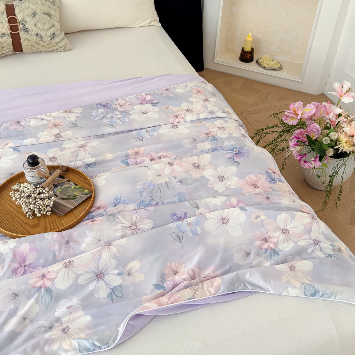 91家纺网 家纺一手货源 找家纺 （总）归属 2026春夏新款数码印花凉感丝夏被夏凉被空调被系列