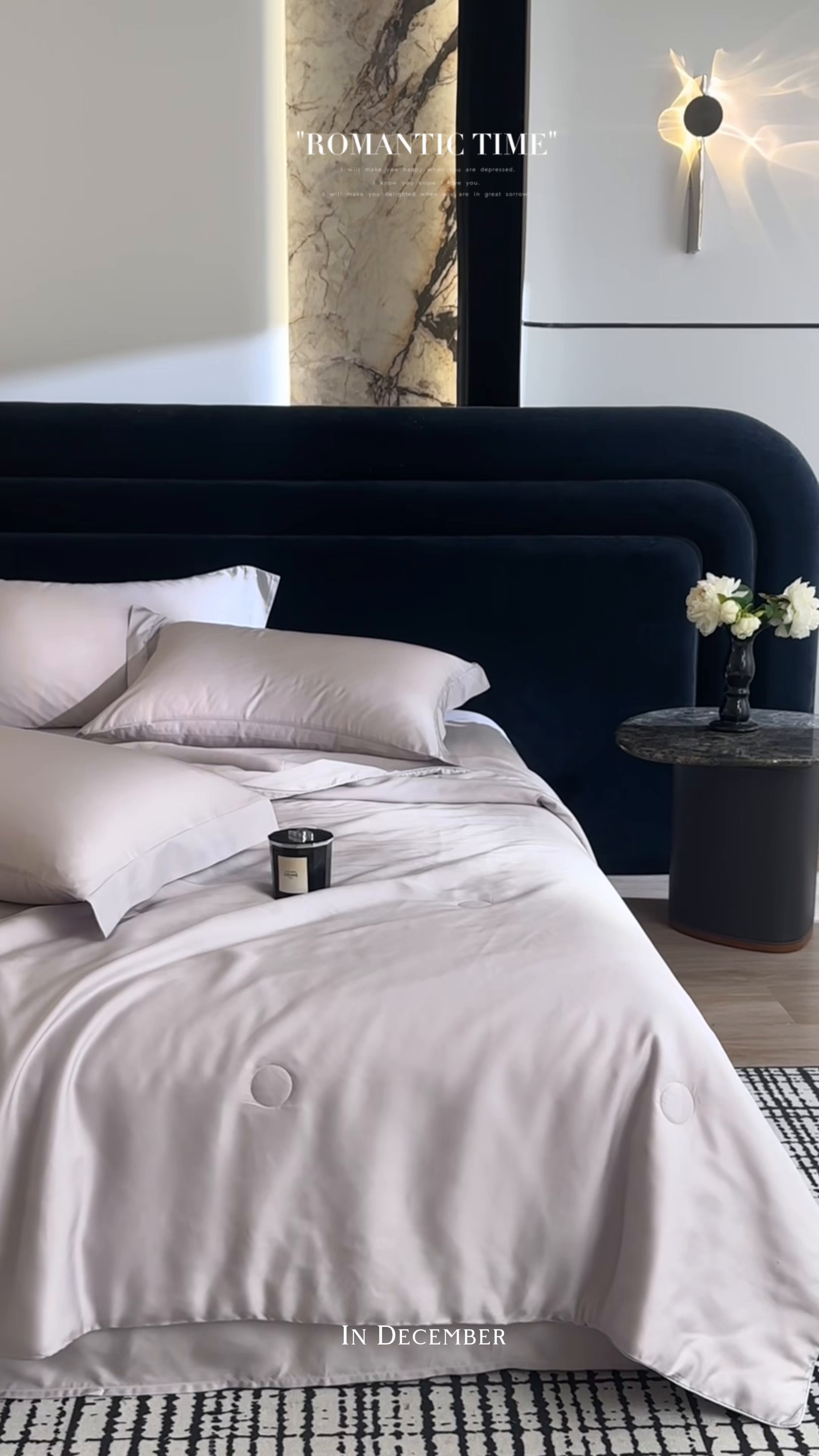 91家纺网 家纺一手货源 找家纺 慕梵家居 2026春夏新款100%莱赛尔天丝夏被空调被夏凉被四件套 珍珠腮红