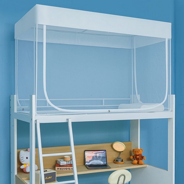 91家纺网 家纺一手货源 找家纺 （总）富莱星蚊帐 2026新款简约风纯白纱学生蚊帐