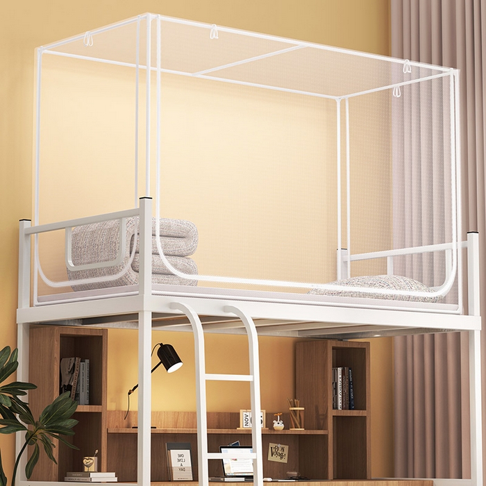 91家纺网 家纺一手货源 找家纺 （总）富莱星蚊帐 2026新款简约风纯白纱学生蚊帐