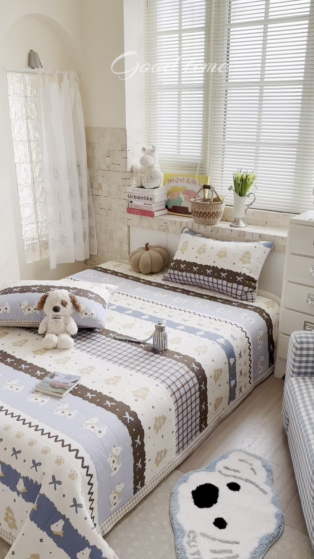 91家纺网 家纺一手货源 找家纺 （总）暖生活 2026新款a版全棉水洗棉b版230g牛奶绒印花床盖单品床盖单件三件套