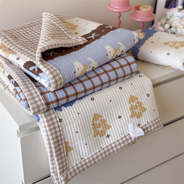 91家纺网 家纺一手货源 找家纺 （总）暖生活 2026新款a版全棉水洗棉b版230g牛奶绒印花床盖单品床盖单件三件套