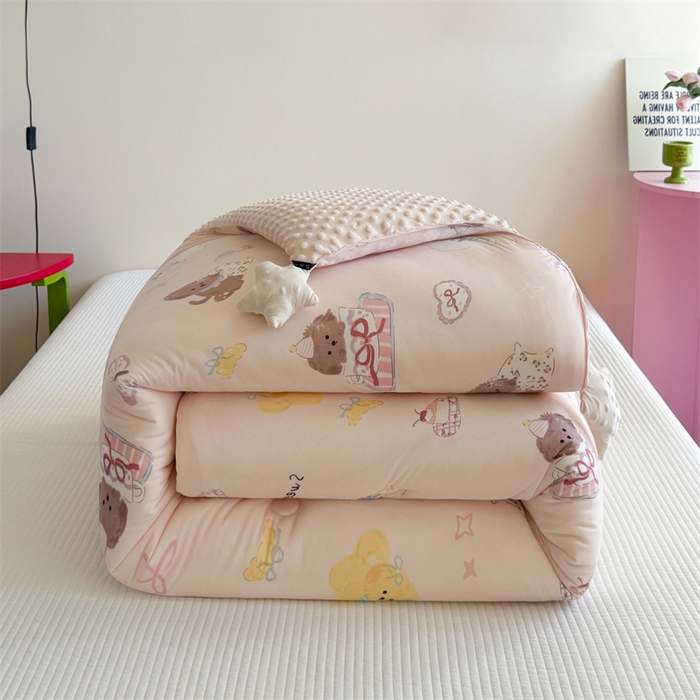 91家纺网 家纺一手货源 找家纺 暖生活 2026新款针织棉豆豆绒星星被 被子被芯-第三批蝴蝶犬