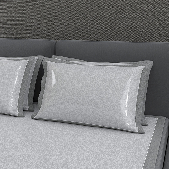 91家纺网 家纺一手货源 找家纺 小牛席业 2026新款PE凉感-半定位小提花冰丝席凉席藤席冰藤席竹席空调席草席冰丝席豆豆席乳胶席三件套 灰色