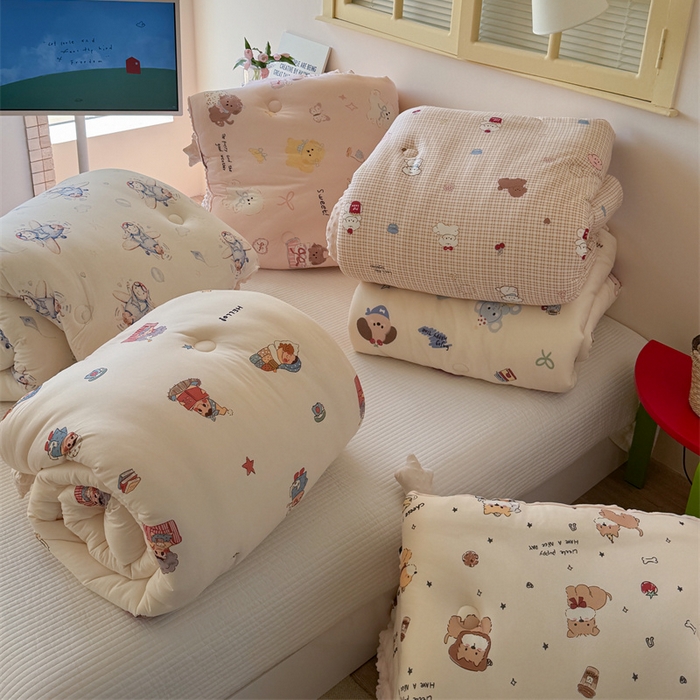 91家纺网 家纺一手货源 找家纺 （总）暖生活 2026新款针织棉豆豆绒星星被 被子被芯-第三批