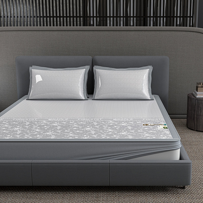 91家纺网 家纺一手货源 找家纺 （总）小牛席业 2026新款PE凉感-半定位小提花冰丝席(床笠款)凉席藤席冰藤席竹席空调席草席冰丝席豆豆席乳胶席三件