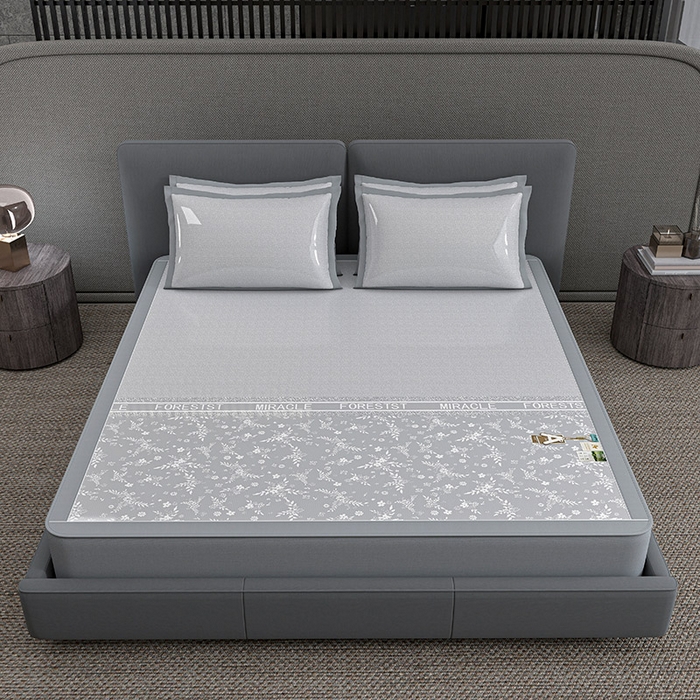 91家纺网 家纺一手货源 找家纺 （总）小牛席业 2026新款PE凉感-半定位小提花冰丝席(床笠款)凉席藤席冰藤席竹席空调席草席冰丝席豆豆席乳胶席三件