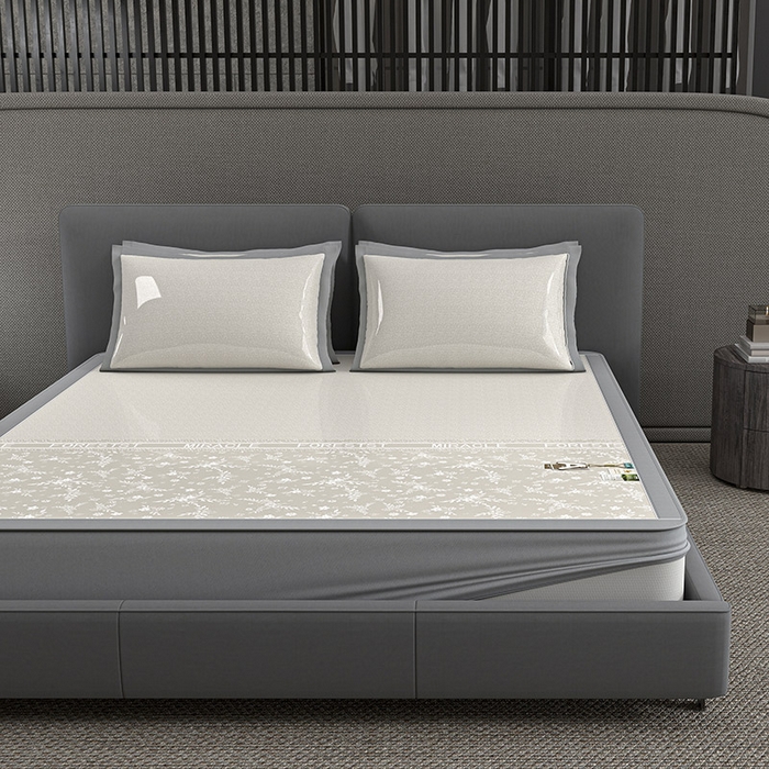 91家纺网 家纺一手货源 找家纺 小牛席业 2026新款PE凉感-半定位小提花冰丝席(床笠款)凉席藤席冰藤席竹席空调席草席冰丝席豆豆席乳胶席三件 香槟