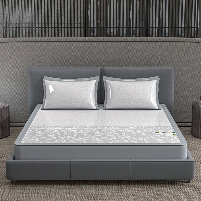 91家纺网 家纺一手货源 找家纺 小牛席业 2026新款PE凉感-半定位小提花冰丝席(床笠款)凉席藤席冰藤席竹席空调席草席冰丝席豆豆席乳胶席三件 灰色