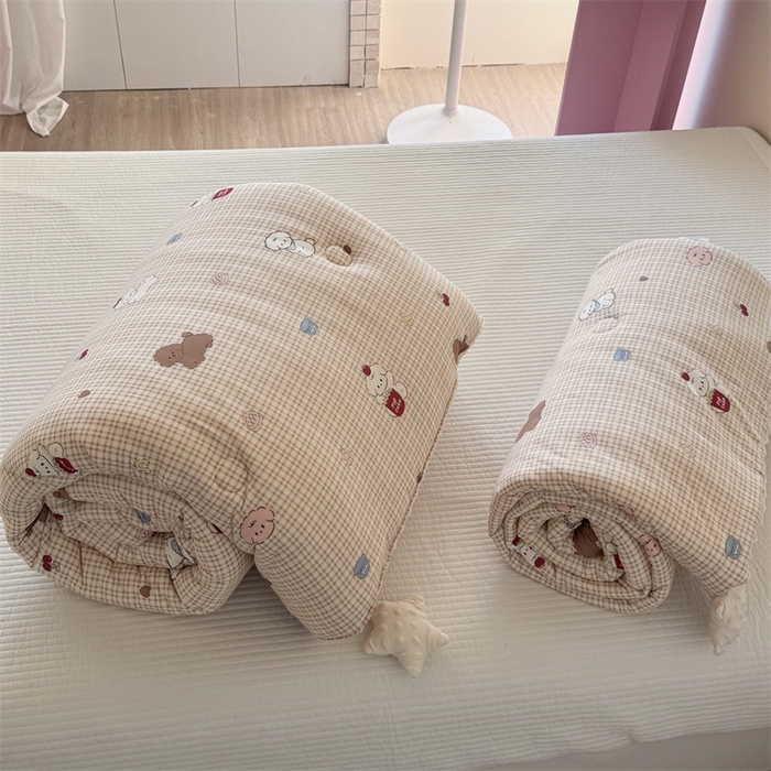 91家纺网 家纺一手货源 找家纺 暖生活 2026新款针织棉豆豆绒星星被 被子被芯-第三批爆爆狗