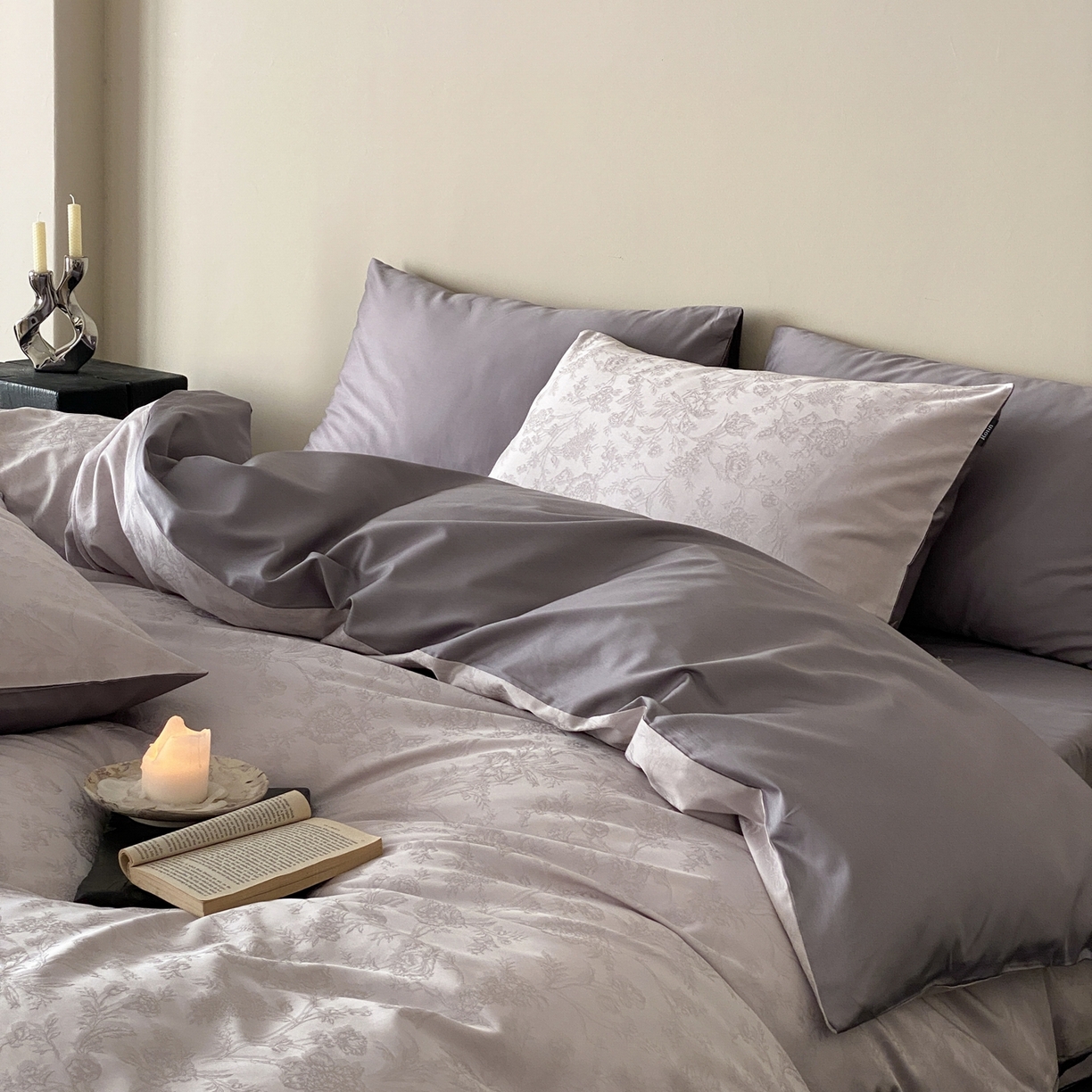 91家纺网 家纺一手货源 找家纺 （总）玉宇阁家居 2026新款50支双股全棉纯棉贡缎大提花四件套