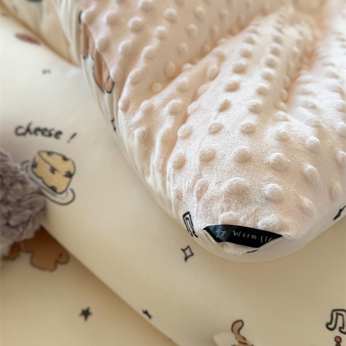 91家纺网 家纺一手货源 找家纺 暖生活 2026新款针织棉豆豆绒星星被 被子被芯-第三批咖啡汪