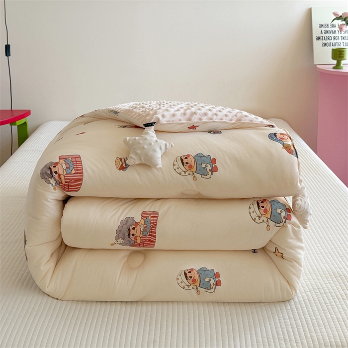 暖生活 2026新款针织棉豆豆绒星星被 被子被芯-第三批星星人