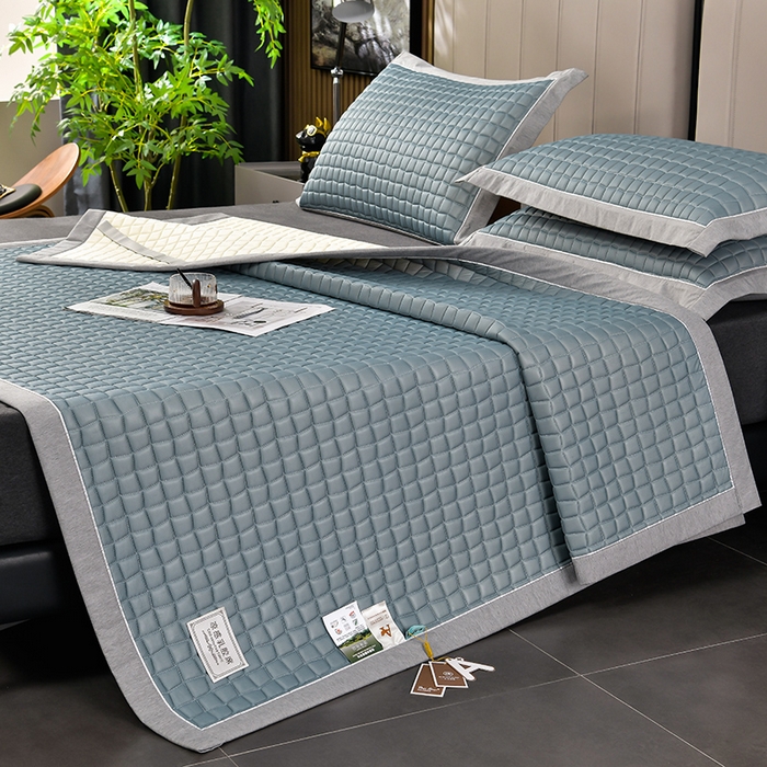 （总）小牛席业 2026新款经典款-小冰块加厚乳胶席凉席藤席冰藤席竹席空调席草席冰丝席豆豆席乳胶席三件套