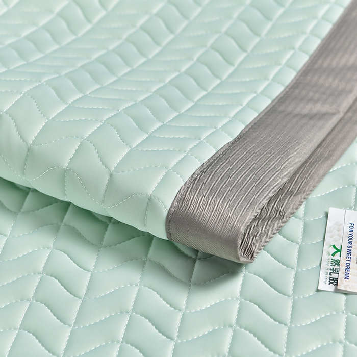 91家纺网 家纺一手货源 找家纺 小牛席业 2026新款凉感乳胶席系列-凉席藤席冰藤席竹席空调席草席冰丝席豆豆席乳胶席三件套 凉感乳胶席（水绿）