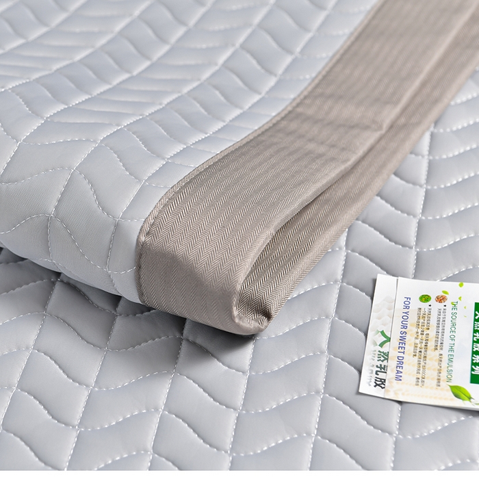 91家纺网 家纺一手货源 找家纺 小牛席业 2026新款凉感乳胶席系列-凉席藤席冰藤席竹席空调席草席冰丝席豆豆席乳胶席三件套 凉感乳胶席（浅灰）