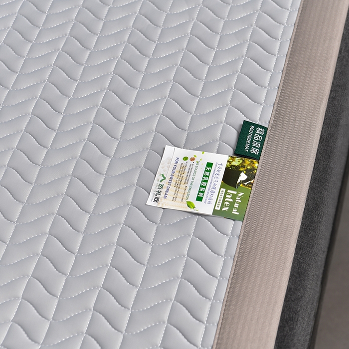 91家纺网 家纺一手货源 找家纺 小牛席业 2026新款凉感乳胶席系列-凉席藤席冰藤席竹席空调席草席冰丝席豆豆席乳胶席三件套 凉感乳胶席（浅灰）