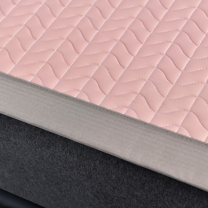 91家纺网 家纺一手货源 找家纺 小牛席业 2026新款凉感乳胶席系列-凉席藤席冰藤席竹席空调席草席冰丝席豆豆席乳胶席三件套 凉感乳胶席（豆沙）