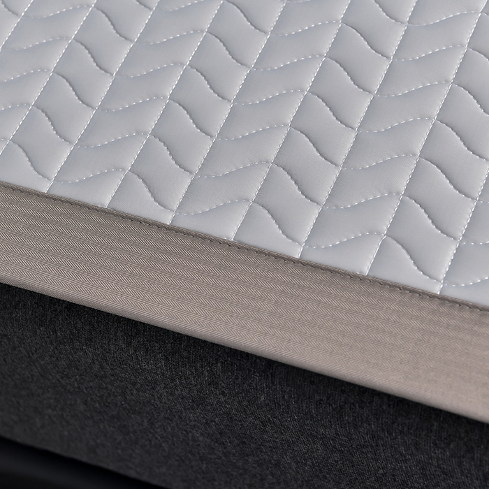 91家纺网 家纺一手货源 找家纺 小牛席业 2026新款凉感乳胶席系列-凉席藤席冰藤席竹席空调席草席冰丝席豆豆席乳胶席三件套 凉感乳胶席（浅灰）