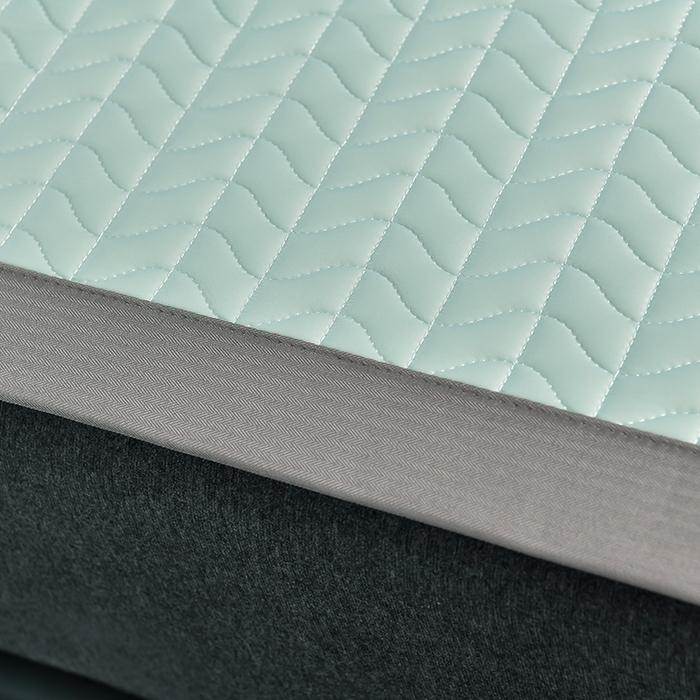 91家纺网 家纺一手货源 找家纺 小牛席业 2026新款凉感乳胶席系列-凉席藤席冰藤席竹席空调席草席冰丝席豆豆席乳胶席三件套 凉感乳胶席（水绿）